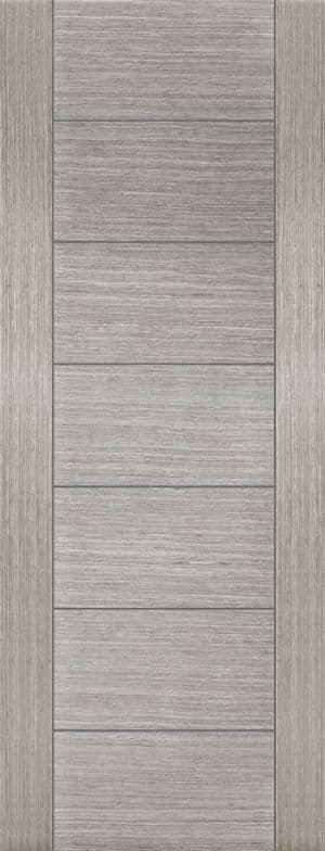 Light Grey Corsica Semi Solid Prefinished Internal Door - Mendes Doors