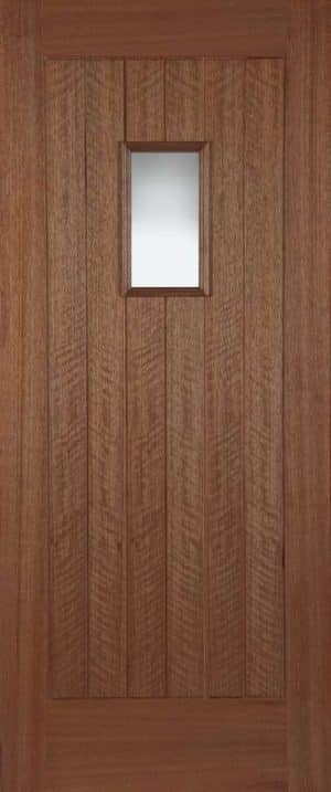 Hardwood Hillingdon Un-Glazed Externa Door - Mendes Doors