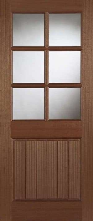 Hardwood Falmouth Un-Glazed External Door - Mendes Doors