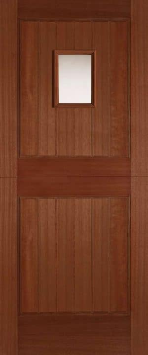 HARDWOOD STABLE 1 LIGHT UNGLAZED (OPEN IN) EXTERNAL DOOR - Mendes Doors