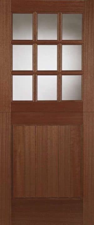 HARDWOOD STABLE 9 LIGHT UNGLAZED (OPEN IN) EXTERNAL DOOR - Mendes Doors