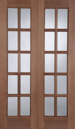 Hardwood GTP Rebated Pair (RHPO) Un-Glazed External Door - Mendes Doors