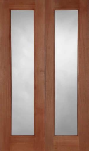 Hardwood Pattern 20 Rebated Pair (RHPO) Un-Glazed External Door - Mendes Doors