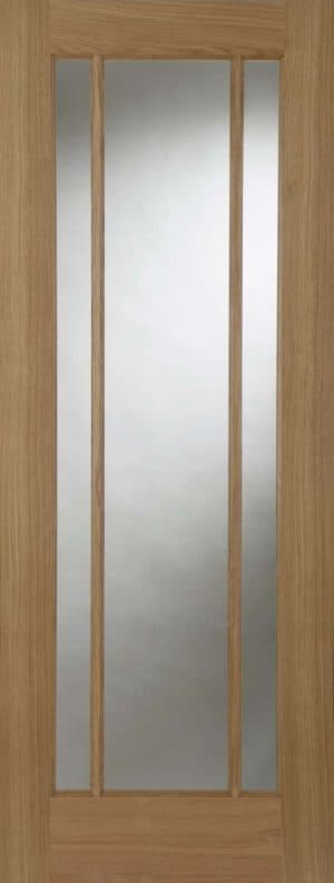 Oak Salisbury 3 Light Glazed Unfinished Internal Door - Mendes Doors