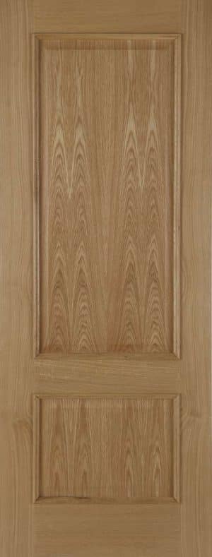 Oak Iris 2 Panel Raised Mould Unfinished Internal Door - Mendes Doors