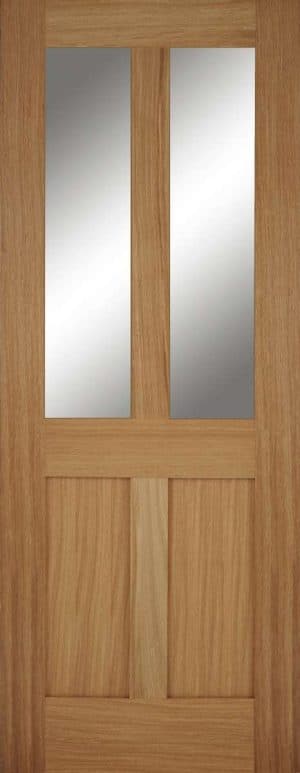 OAK BRISTOL 2 PANEL UNFINISHED INTERNAL DOOR - Mendes Doors