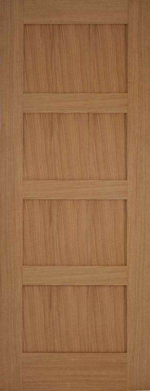 OAK CONTEMPORARY 4 PANEL UNFINISHED INTERNAL DOOR - Mendes Doors