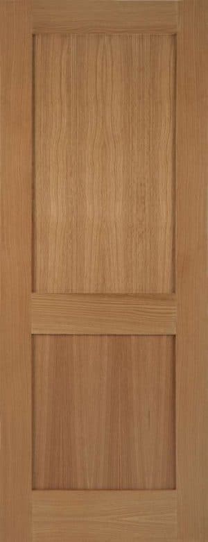 Oak Marlborough 2 Panel FD30 Unfinished Internal Door - Mendes Doors