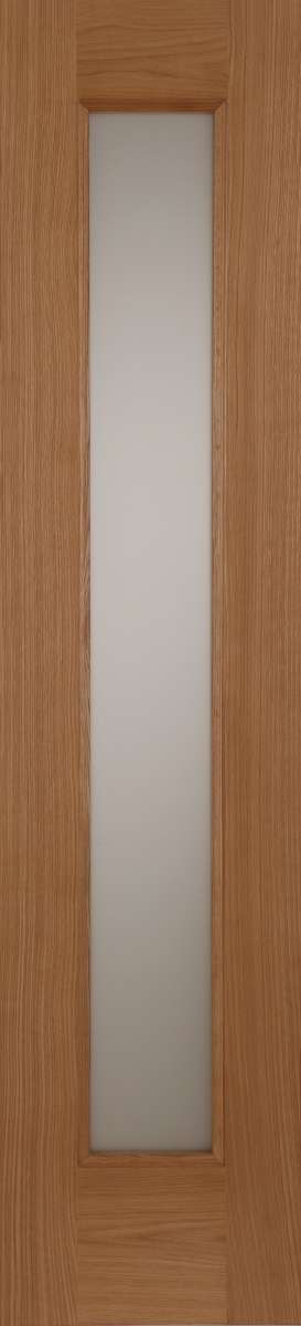 OAK CONTEMPORARY ACID GLASS SIDELIGHT EXTERNAL DOOR - Mendes Doors