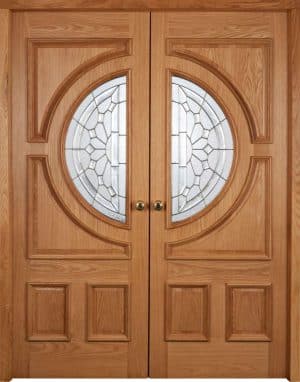 OAK EMPRESS RM1S REBATED PAIR Left Leaf (RHPO) EXTERNAL DOOR - Mendes Doors