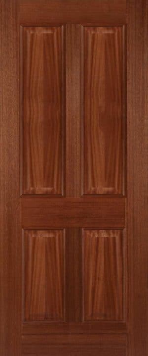 HARDWOOD COLONIAL 4 PANEL EXTERNAL DOOR - Mendes Doors