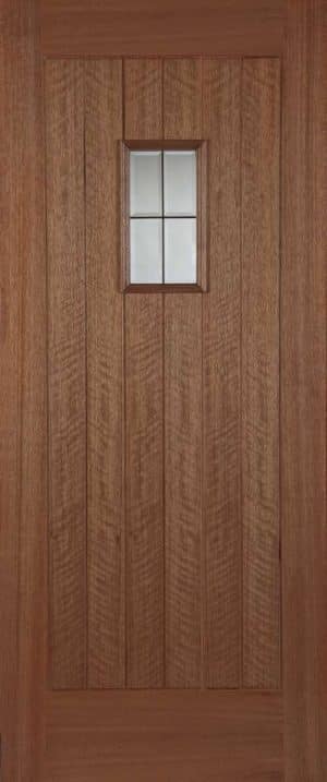 HARDWOOD HILLINGDON LEAD LIGHT GLAZED EXTERNAL DOOR - Mendes Doors