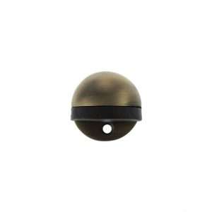 Atlantic Half-Moon Premium Floor Mounted Door Stop - Matt Antique Brass