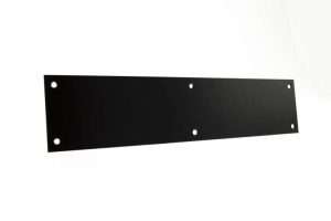 Atlantic Finger Plate Pre drilled with screws 500mm x 75mm - Matt Black