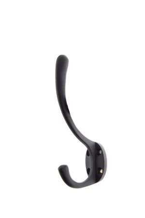 Atlantic Traditional Hat & Coat Hook - Matt Black