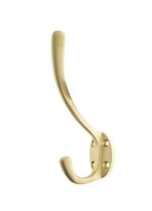 Atlantic Traditional Hat & Coat Hook - Satin Brass