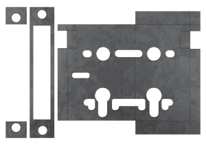 Atlantic Bathroom Lock Intumescent Lock Kit FD30 0.8mm