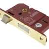 Atlantic 5 Lever Key Sashlock [BS] 2.5" - Polished Brass