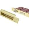 Atlantic 5 Lever Key Sashlock [BS] 2.5" - Polished Brass - Image 2
