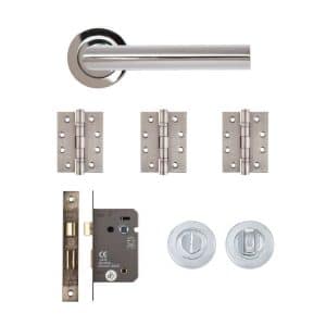 Ares Bathroom Kit Polished Chrome Finish - Deanta Doors