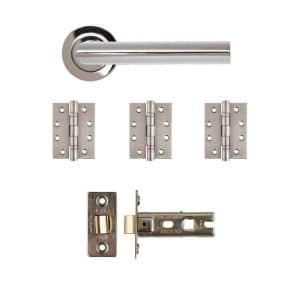 Ares Latch Kit Polished Chrome Finish - Deanta Doors