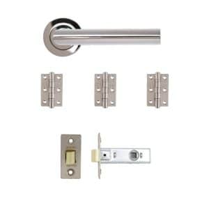 Ares Latch Kit Polished Chrome Finish - Deanta Doors