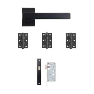 Argo Urban Latch Kit | 76x50x2mm Hinges - Deanta Doors