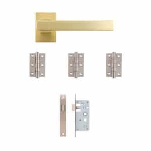 Argo Urban Latch Kit | 76x50x2mm Hinges - Deanta Doors