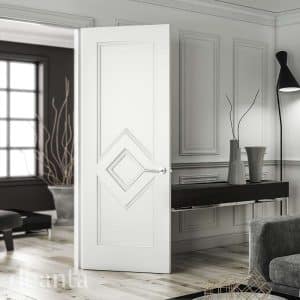 Ascot White Primed Internal Door - Deanta Doors