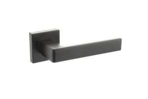 CleanTouch Anti-Bac Forme Asti Designer Lever on Minimal Square Rose - Matt Black