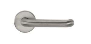 CleanTouch Anti-Bac RTD Safety Lever on Round Rose - Satin Chrome