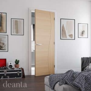 Cadiz Prefinished Oak FD30 Internal Door FSC - Deanta Doors