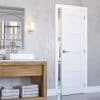 Coventry White Primed FD30 Internal Door - Deanta Doors - Image 2