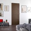 Coventry Prefinished Walnut FD30 Internal Door FSC - Deanta Doors - Image 2