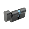 Euro Cylinder Lock Black Steel Finish - Deanta Doors - Image 3