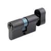 Euro Cylinder Lock Black Steel Finish - Deanta Doors - Image 2