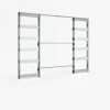 Double Door Kit + Handle & Doorjamb 100mm Oak Frame + Satin Chrome Finish Hardware - Deanta Doors