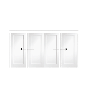 Easi-Slide White Primed Room Divider Door System - XL Joinery Doors