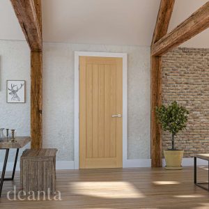 Ely Prefinished Oak FD30 Internal Door FSC - Deanta Doors