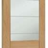 Palermo Essential 2XG Pre-Finished Internal Oak Door with Clear Etched Glass - XL Joinery Doors - Image 2