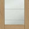 Palermo Essential 2XG Pre-Finished Internal Oak Door with Clear Etched Glass - XL Joinery Doors - Image 5