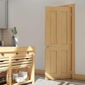 Eton Unfinished Oak Internal Door - Deanta Doors