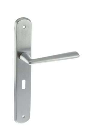 Forme Brigette Solid Brass Key Lever on Backplate - Satin Chrome