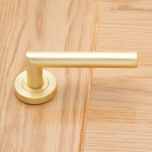 Ares Satin Brass Handle - Deanta Doors