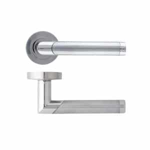 Augustus Matt Polished Chrome Handle - Deanta Doors