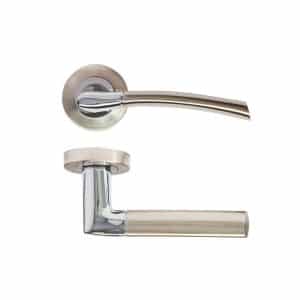 Hera Satin Nickel Chrome Handle - Deanta Doors