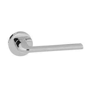 Forme Milly Designer Lever on Minimal Round Rose - Polished Chrome