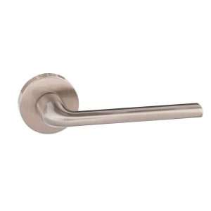 Forme Milly Designer Lever on Minimal Round Rose - Satin Nickel