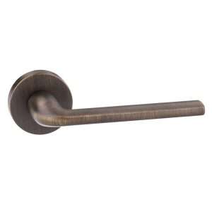 Forme Milly Designer Lever on Minimal Round Rose - Urban Bronze