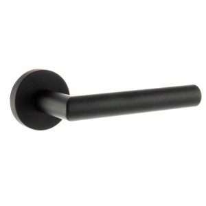 Forme Elle Designer Lever on Minimal Round Rose - Matt Black